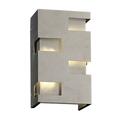 Plc 16W One Light Wall Sconce, Aluminium 7512AL